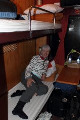 32-Our sleeping compartment in the train to Hanoi